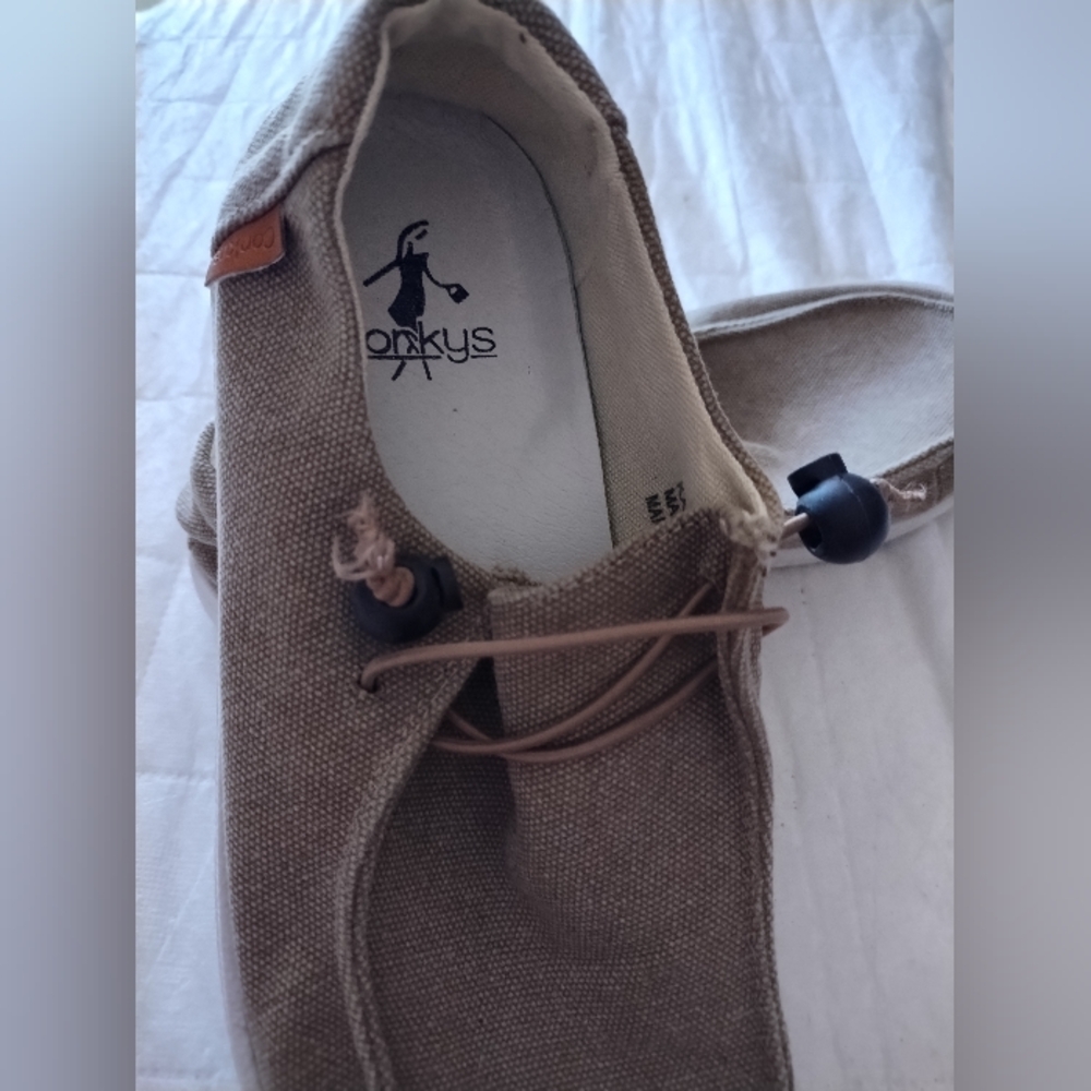 Corkys Slip-On Canvas Shoe in Tan
